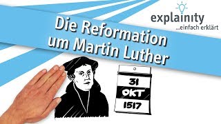 Die Reformation um Martin Luther einfach erklärt explainity® Erklärvideo [upl. by Enorahs473]