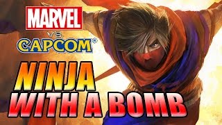 NINJA WITH A BOMB  Marvel Vs Capcom Classics MVC1 [upl. by Etnoval135]