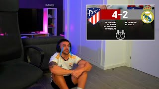 DjMaRiiO REACCIONA A ATLÉTICO DE MADRID 42 REAL MADRID COPA DEL REY [upl. by Assirehc]