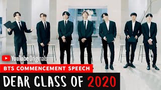 BTS Commencement Speech  Dear Class Of 2020 [upl. by Lette]