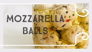 EASY MOZZARELLA BALLS bocconcini  extra vegan [upl. by Sinnaoi]