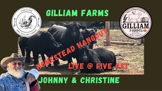 quotHomestead Hangoutquot Live  5 with Gilliam Farms 69 [upl. by Alcot]