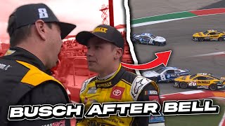 Busch Goes After Bell  NASCAR COTA Race Highlights amp Reaction [upl. by Jeuz]