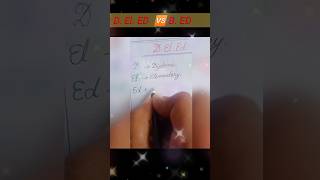 D El Ed vs B Ed full form shorts viral handwriting Subscribe shorts Vide 15 [upl. by Anis]