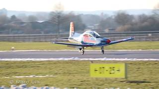 Pilatus PC9B EIS Aircraft Augsburg arrival [upl. by Cilla]