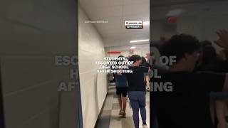 Students escorted out of high school after shooting [upl. by Essy]