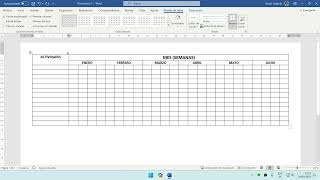 Cómo hacer un Cronograma de Actividades en Word [upl. by Dijam964]