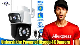 Top Security Camera Review Hiseeu 4K 8MP PTZ Wifi IP Camera Dual Lens [upl. by Nylirej138]