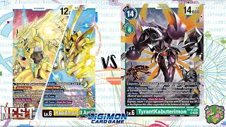 DIGIMON TCG Local match 🇲🇽 Armor Vaccine Yellow vs TyrantKabuterimon Green  THE NEST [upl. by Warenne]