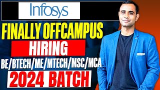 🔥INFOSYS Biggest OffCampus Hiring Started  BEBTECHMEMTECHMSCMCA🔥 [upl. by Wiencke]