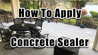 Concrete Sealer Application [upl. by Akzseinga]