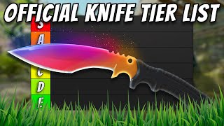 Official Knife Tier List UPDATED  Ranking Every CS2 Knife Skin from Best to Worst 2024 [upl. by Odilo]