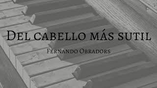 Del cabello más sutil by Fernando Obradors Accompaniment [upl. by Anilah]