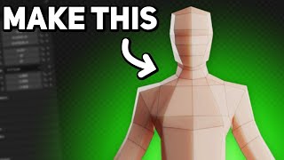 Make Low Poly Characters in Blender [upl. by Nirroc]