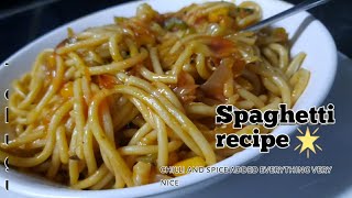 Spaghetti  Desi spaghetti recipe [upl. by Martita]