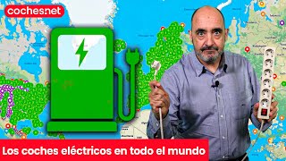 Coches eléctricos en el mundo ¿En qué mercados se venden más Review en español  cochesnet [upl. by Attena]