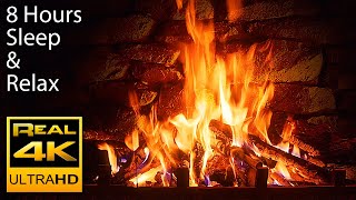 🔥 The Best 4K Relaxing Fireplace with Crackling Fire Sounds 8 HOURS No Music 4k UHD TV Screensaver [upl. by Enrique]