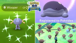 Shiny paldean wooper amp clodsire strike on wooper community day [upl. by Eissolf365]