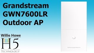 Grandstream GWN7600LR Outdoor Access Point Setup [upl. by Karolina]