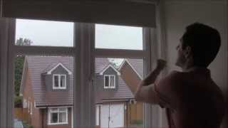 FITTING A BLACKOUT ROLLER BLIND  YouTube  recess fit roller blind [upl. by Guendolen]