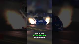 Blake Alexander Blows Funny Car Body To The Moon With Big Explosion automobile mechanic racing [upl. by Suolkcin761]