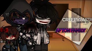 fnaf   CREEPYPASTA reacts to AFTON FAMILY  24 [upl. by Ahterod]