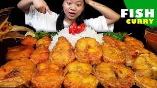 Eating Fish Curry with Rice  Nepali Mukbang  Eating Show [upl. by Odette909]