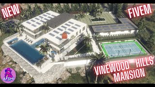 VinewoodHillsMansion  Fivem Villa new  Fivem Gang house MLO [upl. by Nemzzaj]