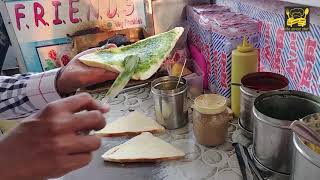 PANEER CRUSHED TOAST  AWESOME SANDWICH  INDIAN STREET FOOD   RS 130 [upl. by Brewster]