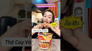 Khi Chờ Cho Mì Cay Chín Nên Ăn Tạm Món Gì mukbang food anuong anvat shorts [upl. by Akilam]