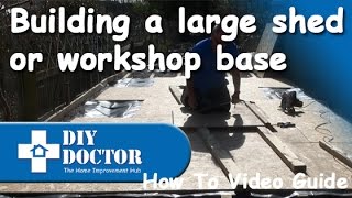 Laying a large shed storage or workshop base [upl. by Sunil]