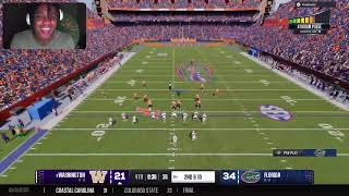 NCAA25 COACH WOOD vs Washington [upl. by Rolland379]