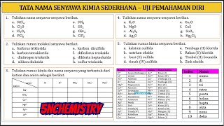 FULL  Pembahasan Soal Tata Nama Senyawa Kimia Sederhana Bagian1 [upl. by Sarge]