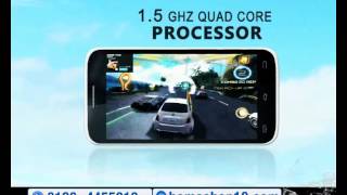 HomeShop18com  Spice Full High Definition Quad Core Mobile Mi 525 [upl. by Boonie]