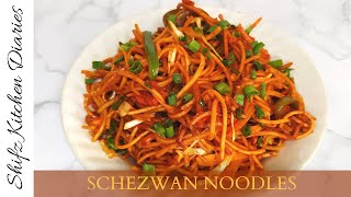 Schezwan Noodles I Quick Homemade Schezwan Noodles Recipe [upl. by Merat697]