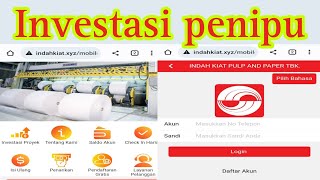 Indah kiat Investasi per jam Penipuan  Indah kiat fake Scam investment [upl. by Standice]