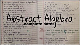 Abstract Algebra 1 unit 1 unit 2 unit 3 unit 4 sem 2 MSCMA full notes hnbgu university [upl. by Nillok]