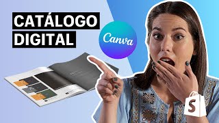 Cómo crear un CATÁLOGO DIGITAL GRATIS  plantilla 🎁 [upl. by Genesa]