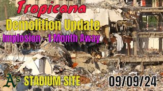 Tropicana Las Vegas Demolition Update 09 09 2024 [upl. by Ashjian]