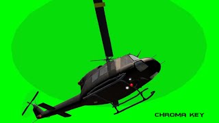 HELICÓPTERO 2  CHROMA KEY  FUNDO VERDE [upl. by Tahp]