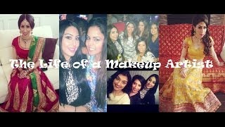 VLOG Indian Weddings Indian Bridal Makeup Artist  keepingupwithmona [upl. by Yrojram475]