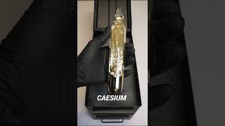 Caesium Metal science sciencefacts factscience facts [upl. by Htrowslle47]