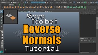 The Maya Toolbelt  Reverse Normals Maya 2023 [upl. by Llorre468]