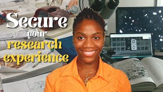 How to Get into a Research Lab  Matiza Med [upl. by Cornie]