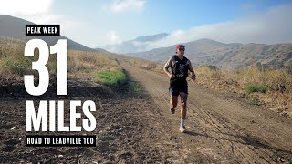 ROAD TO LEADVILLE 100  PEAK WEEK 31 MILE TRAIL RUN [upl. by Haret]