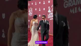 christiannodal y angelaaguilar desfilan en la alfombra roja de los Latín Grammy 2024 [upl. by Ahcarb764]