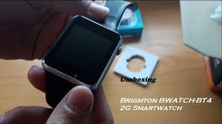 Umboxing  Brigmton BWATCHBT4 2G Smartwatch [upl. by Dorothy399]