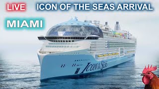 🔴 REPLAY Icon of the Seas Arrives at Port Miami [upl. by Marco]