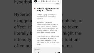 What Is Hyperbole and Why Is It Used [upl. by Einotna]