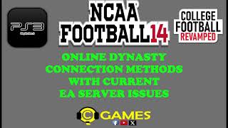 NCAA Football 14  Having Trouble Connecting To EA Servers For Your Online Dynasty Method 2 [upl. by Suidualc]